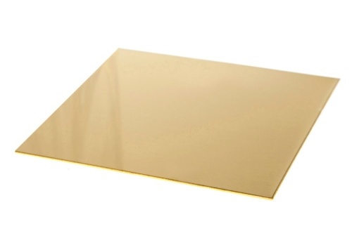 Лист латунный 10х600х1500 горячекатаный, марка Л63