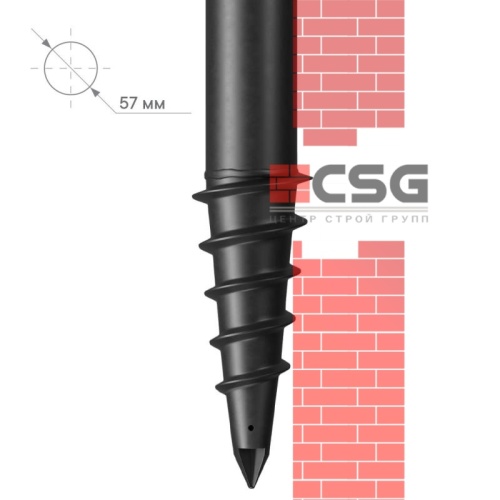 Свая винтовая СВЛНШ-57/шуруп/4000 по выгодным ценам в Рязани.