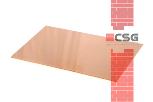 Лист медный 1,5х600х1500 мяг, марка М3