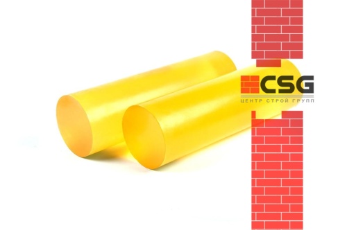 Полиуретан стержень Ф 200 мм ШОР А85 (500 мм, 19.7 кг, жёлтый) Китай