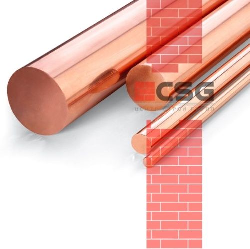 Круг медный 65 прес, длина 3 м, марка М1